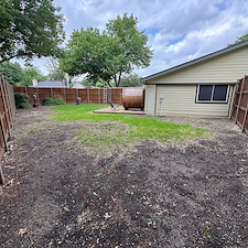 Full-Backyard-Artificial-Turf-Installation-with-Landscape-Rock-Border-in-Garland-TX 5